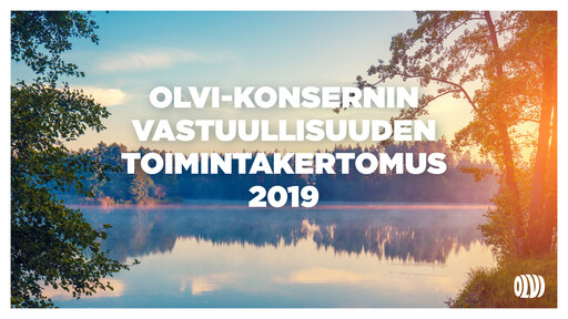 Miniature Olvi plc Rapport de durabilité 2019