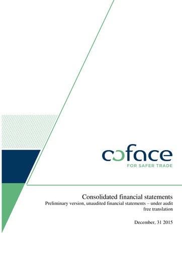 Thumbnail Coface
 Financial Statement 2015