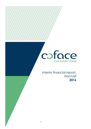 Thumbnail Coface
 Half-year Report 2016-h1