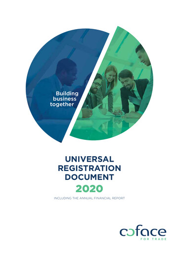 Thumbnail Coface
 Universal Registration Document 2020