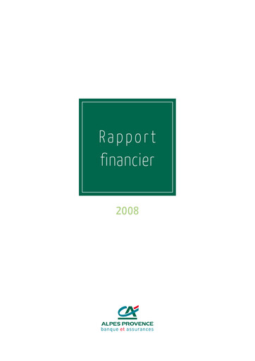 Thumbnail Caisse Régionale de Crédit Agricole Mutuel Alpes Provence Financial Report 2008