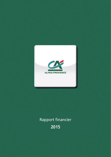 Thumbnail Caisse Régionale de Crédit Agricole Mutuel Alpes Provence Financial Report 2015