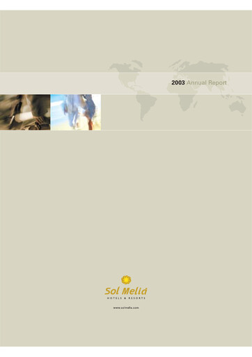 Thumbnail Meliá Hotels International Annual Report 2003