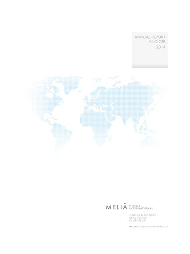 Thumbnail Meliá Hotels International Annual Report 2014