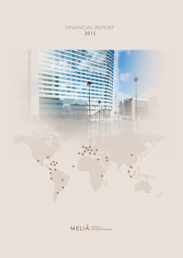 Miniature Meliá Hotels International Rapport financier 2015