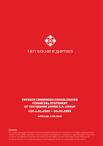 Thumbnail Ten Square Games
 Half-year Report 2022-h1