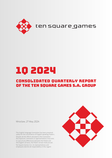 Thumbnail Ten Square Games
 Quarterly Report 2024-q1