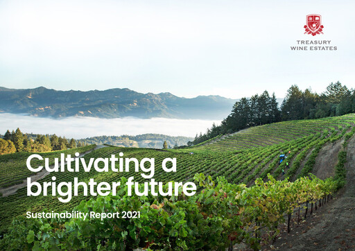 Miniature Treasury Wine Estates
 Rapport de durabilité 2021