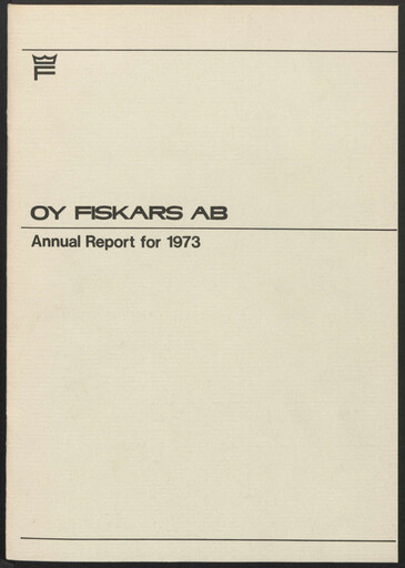 Thumbnail Fiskars Annual Report 1973