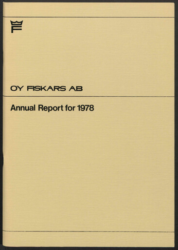 Thumbnail Fiskars Annual Report 1978