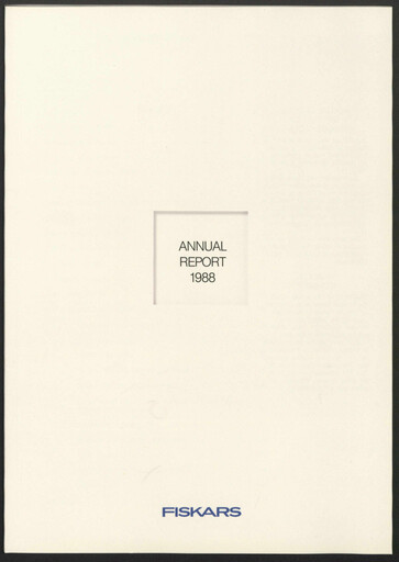 Thumbnail Fiskars Annual Report 1988