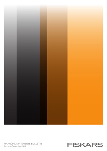 Vorschaubild Fiskars Finanzmitteilung 2010