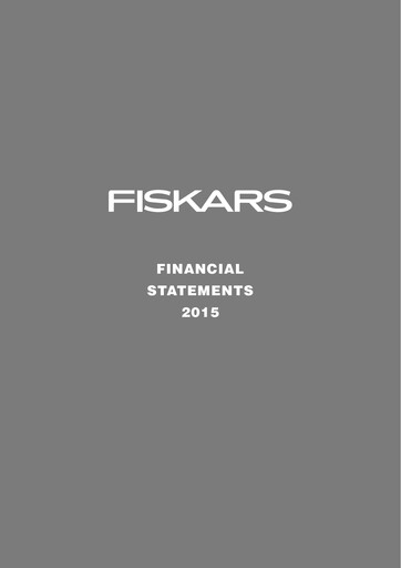 Vorschaubild Fiskars Finanzmitteilung 2015