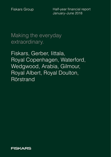 Vorschaubild Fiskars Halbjahresbericht 2018-h1