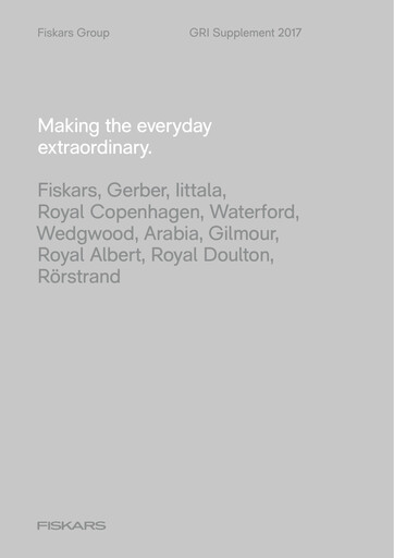Thumbnail Fiskars Sustainability Report 2017