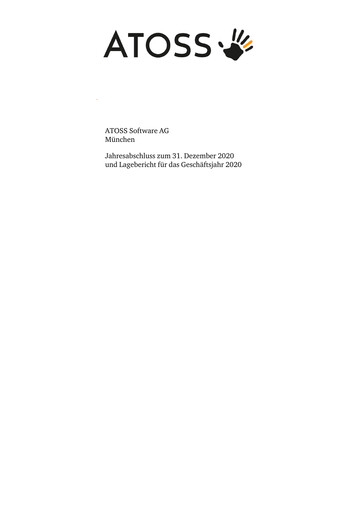 Thumbnail Atoss Financial Statement 2020