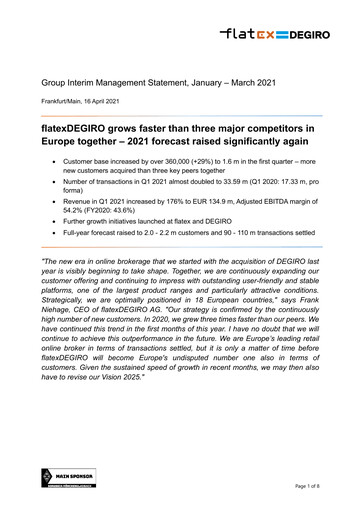 Thumbnail flatexDEGIRO AG Quarterly Report 2021-q1