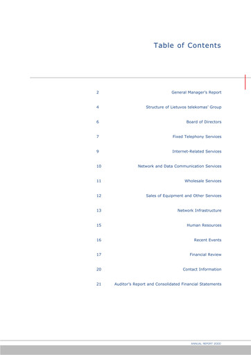 Thumbnail Telia Lietuva Annual Report 2000