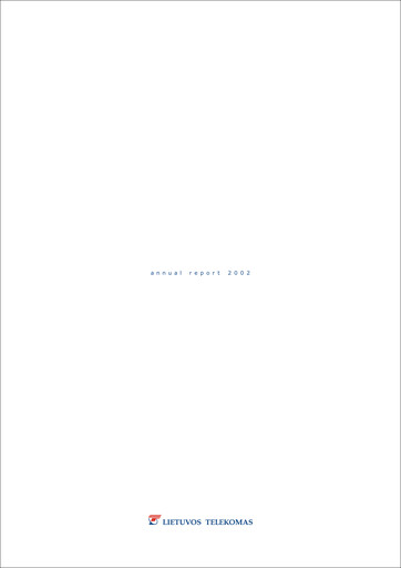 Thumbnail Telia Lietuva Annual Report 2002