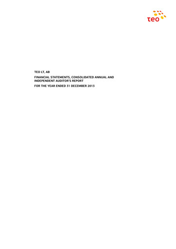 Thumbnail Telia Lietuva Annual Report 2013