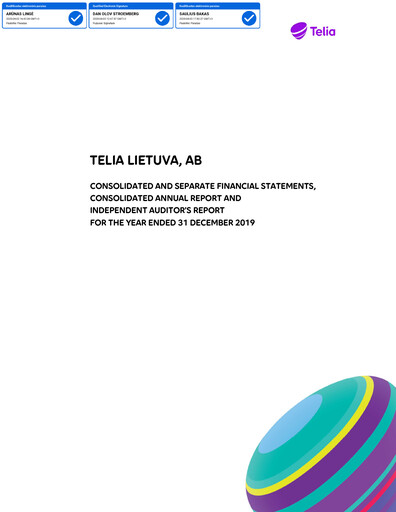 Thumbnail Telia Lietuva Annual Report 2019