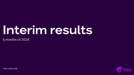 Thumbnail Telia Lietuva Half-year Report 2024-h1