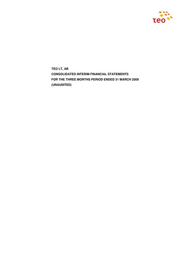 Vorschaubild Telia Lietuva Quartalsbericht 2009-q1