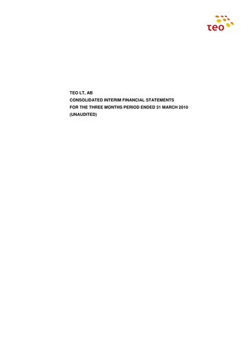 Vorschaubild Telia Lietuva Quartalsbericht 2010-q1