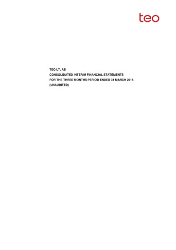 Vorschaubild Telia Lietuva Quartalsbericht 2015-q1