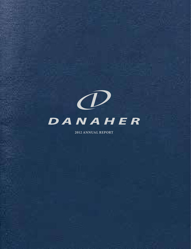 Thumbnail Danaher Annual Report 2012