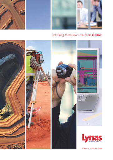 Thumbnail Lynas Annual Report 2008