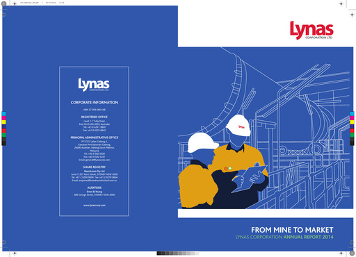 Thumbnail Lynas Annual Report 2014