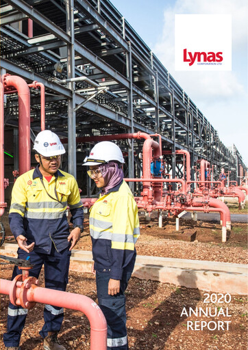 Thumbnail Lynas Annual Report 2020