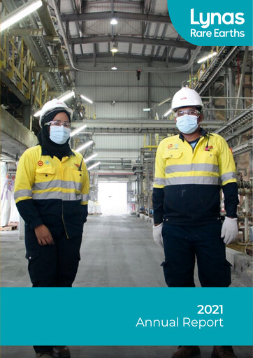 Thumbnail Lynas Annual Report 2021
