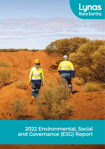 Thumbnail Lynas ESG Report 2022