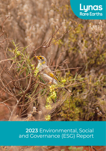 Thumbnail Lynas ESG Report 2023