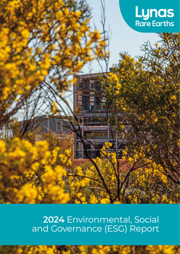 Thumbnail Lynas ESG Report 2024
