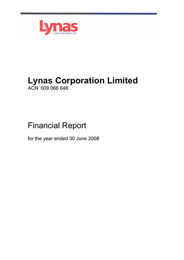 Thumbnail Lynas Financial Report fy2008
