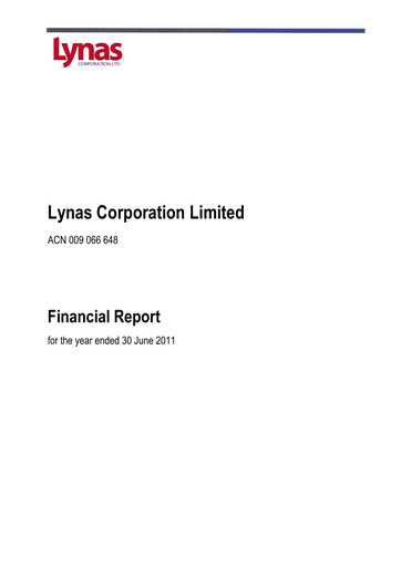 Thumbnail Lynas Financial Report fy2011
