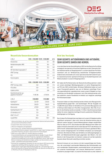 Thumbnail Deutsche EuroShop Quarterly Report 2023-q1