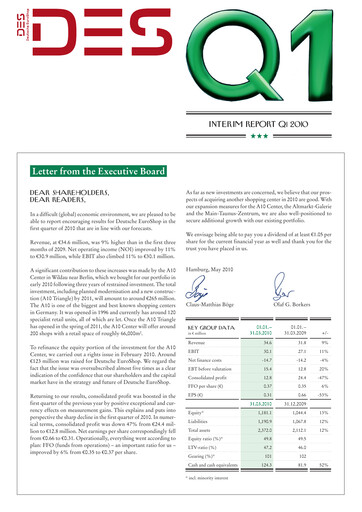 Vorschaubild Deutsche EuroShop Quartalsbericht 2010-q1