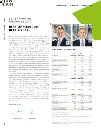 Vorschaubild Deutsche EuroShop Quartalsbericht 2019-q1