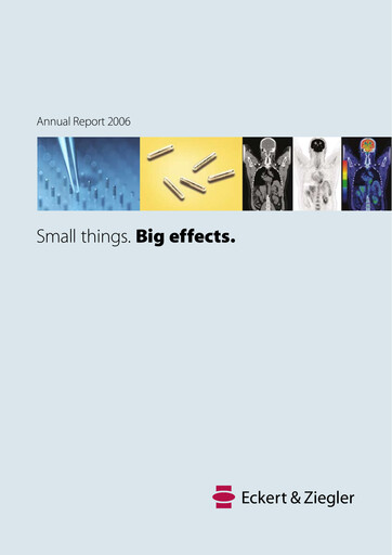 Thumbnail Eckert & Ziegler Annual Report 2006