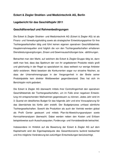 Thumbnail Eckert & Ziegler Financial Statement 2011