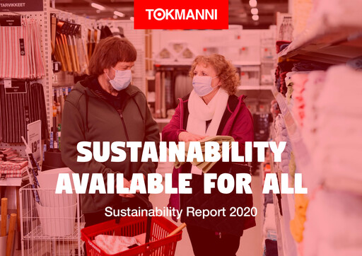 Thumbnail Tokmanni Sustainability Report 2020
