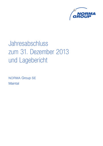 Thumbnail Norma Group Financial Statement 2013