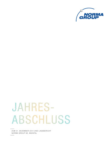 Thumbnail Norma Group Financial Statement 2014