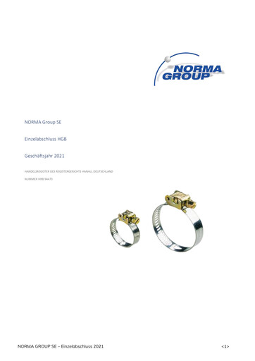 Thumbnail Norma Group Financial Statement 2021