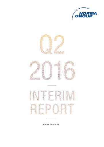 Miniature Norma Group Rapport semestriel 2016-h1