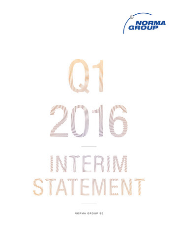 Miniature Norma Group Rapport trimestriel 2016-q1